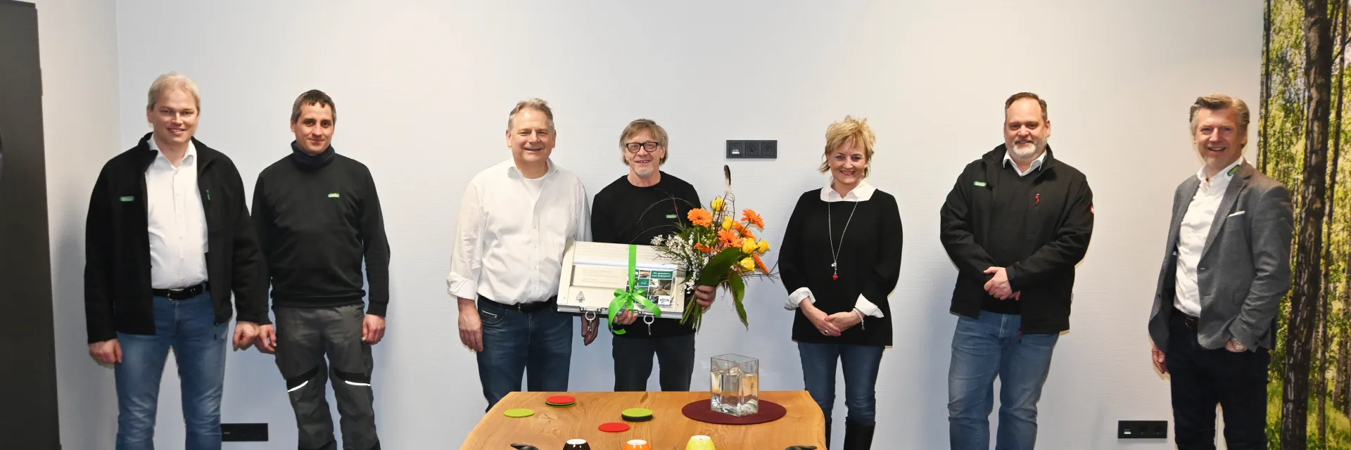 Geschäftsführung verabschiedet Mitarbeiter