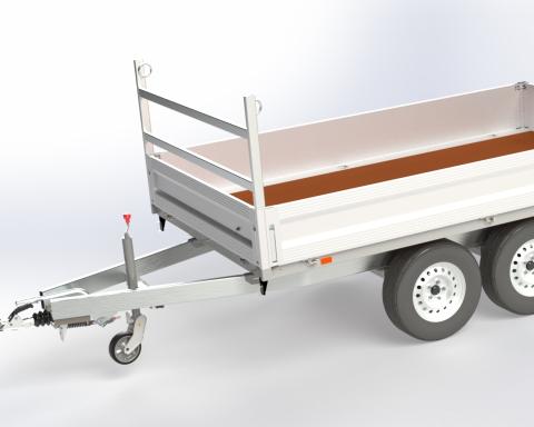 H-Gestell 650 mm, verzinkt, 2-reihig, IB 2040 mm