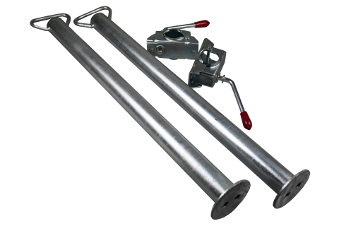 1 Paar Schiebestütze K-WEB foliert inkl. Haltewinkel